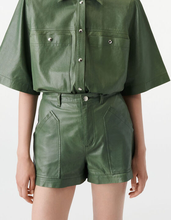 SIGNY LEATHER SHIRT